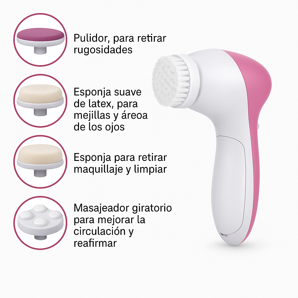 ✨ Masajeador Facial 5 en 1 – Piel Radiante y Suave al Instante