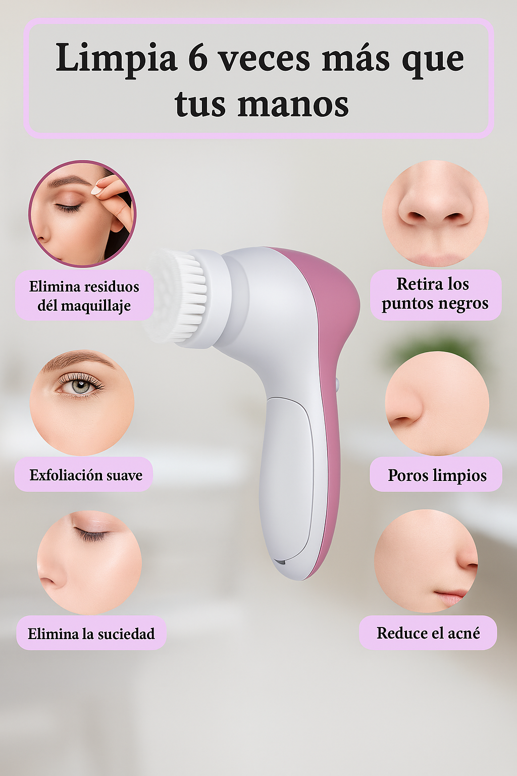 ✨ Masajeador Facial 5 en 1 – Piel Radiante y Suave al Instante