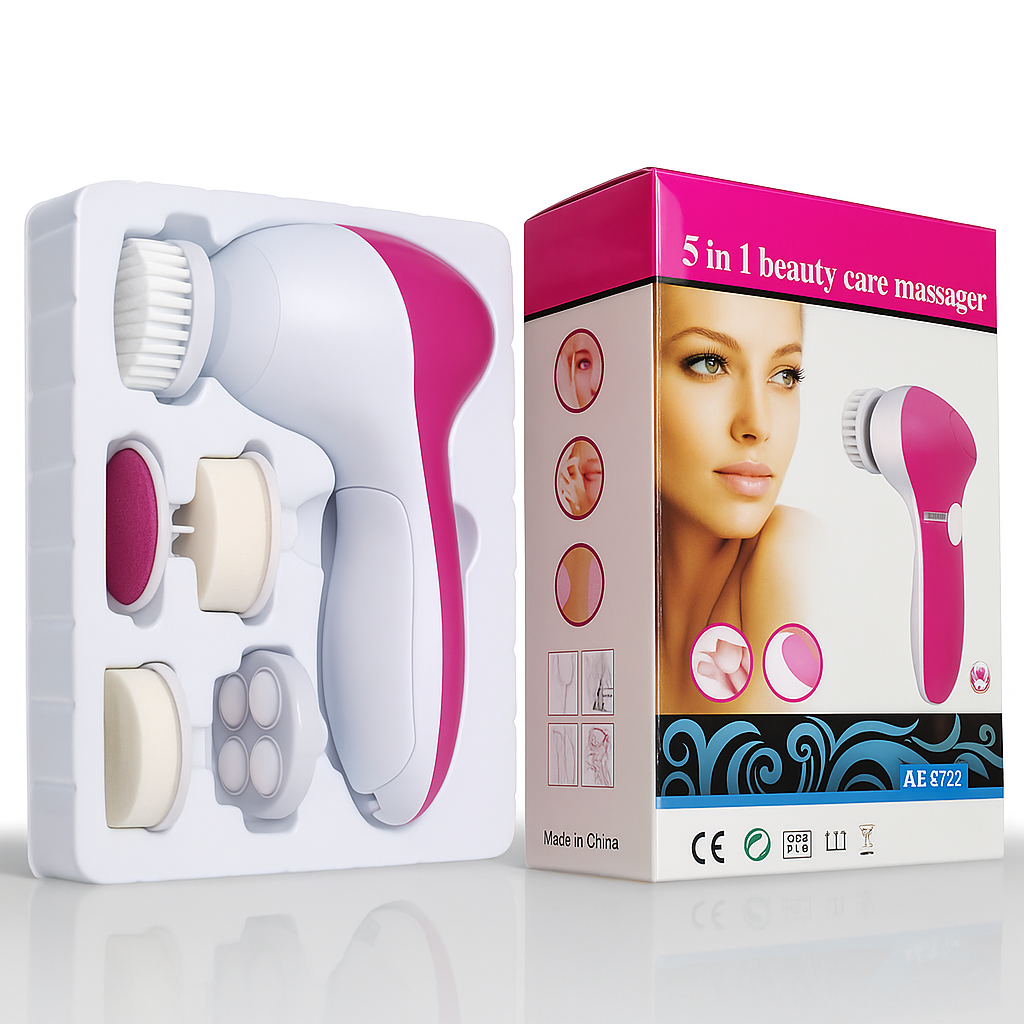 ✨ Masajeador Facial 5 en 1 – Piel Radiante y Suave al Instante
