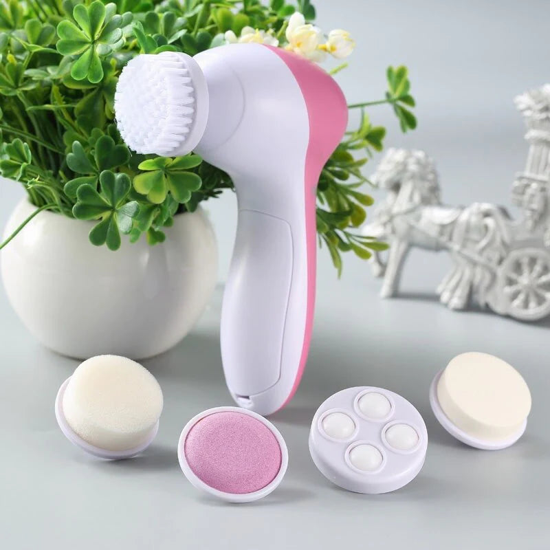 ✨ Masajeador Facial 5 en 1 – Piel Radiante y Suave al Instante
